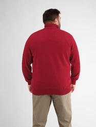 LERROS Strickpullover Troyer Rot/Dunkelrot