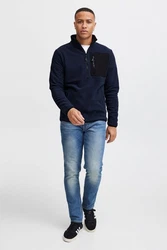 Blend Fleecejacke Style BHFloren Dunkelblau/Hellblau/Blau