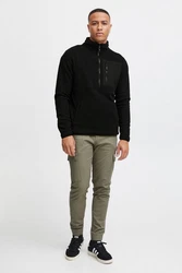 Blend Fleecejacke Style BHFloren Khaki/Dunkelgrün/Schwarz