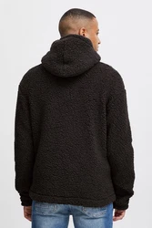 11 Project Fellimitatjacke PRDaag Schwarz/Dunkelbraun