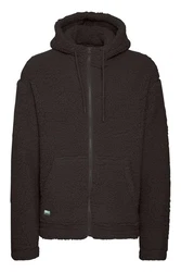 11 Project Fellimitatjacke PRDaag Schwarz/Dunkelbraun