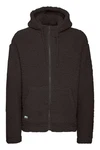 11 Project Fellimitatjacke PRDaag Schwarz/Dunkelbraun