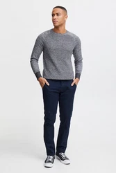 Blend Chinohose BHTrompo Grau/Dunkelblau