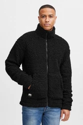 11 Project Fellimitatjacke PRDeen Schwarz/Hellblau