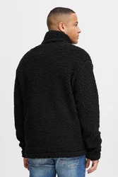 11 Project Fellimitatjacke PRDeen Schwarz/Hellblau
