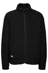 11 Project Fellimitatjacke PRDeen Schwarz/Hellblau