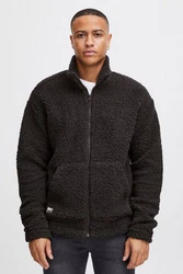 11 Project Fellimitatjacke PRDeen Schwarz/Braun/Dunkelgrau/Dunkelbraun