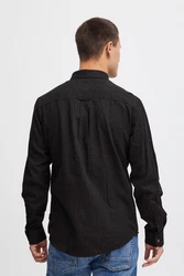 Blend Langarmhemd Burley schwarz