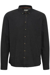 Blend Langarmhemd Burley schwarz