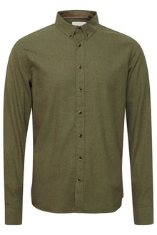 Blend Langarmhemd Burley Dunkelgrün/Khaki/Grün