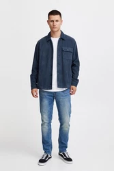 Blend Langarmhemd BLEND BHShirt Blau/Hellblau/Dunkelblau