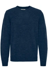 Blend Strickpullover BHPullover Dunkelblau/Blau