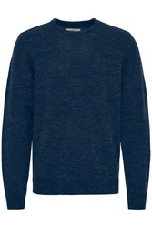 Blend Strickpullover BHPullover Dunkelblau/Blau