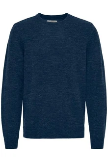 Blend Strickpullover BHPullover Dunkelblau/Blau
