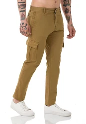 RedBridge Chinohose Herren Cargo Basic Camel