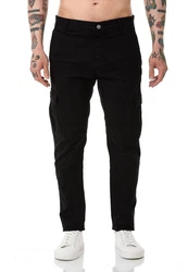 RedBridge Chinohose Herren Cargo Basic Schwarz