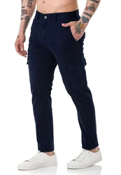 RedBridge Chinohose Herren Cargo Basic Navyblau