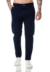 RedBridge Chinohose Herren Cargo Basic Navyblau