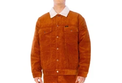 Wrangler Jacke Antifit Sherpa Winterjacke lederbraun