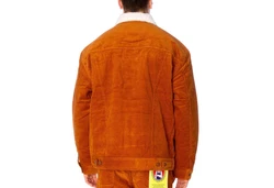 Wrangler Jacke Antifit Sherpa Winterjacke lederbraun
