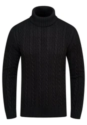 behype Rollkragenpullover BSLANA Schwarz