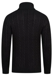 behype Rollkragenpullover BSLANA Schwarz