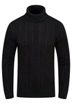 behype Rollkragenpullover BSLANA Schwarz
