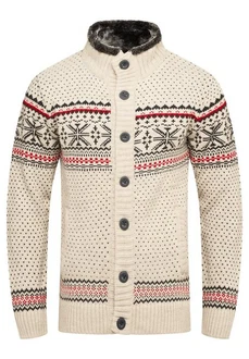 behype Cardigan BKIANA Beige/Creme/Weiß