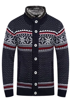 behype Cardigan BKIANA Dunkelblau/Hellblau