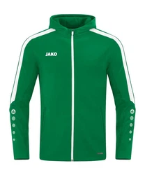Jako Kapuzensweatshirt Kapuzenjacke Power Grün/Dunkelgrün/Neonfarben