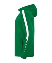 Jako Kapuzensweatshirt Kapuzenjacke Power Grün/Dunkelgrün/Neonfarben