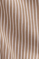 Next Langarmhemd Hemd mit Krempelärmeln Beige/Braun/Khaki