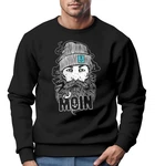 Neverless Sweatshirt Herren Moin Kapitän Mintgrün/Schwarz/Grau/Dunkelrot/Braun