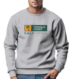 Sweatshirt Sweatshirt Herren Print California USA Tequila Coast Aufdruck