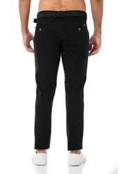 Redbridge Chinohose mit Gürtel  Schwarz/Khaki