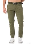 Redbridge Chinohose mit Gürtel  Khaki/Dunkelgrün