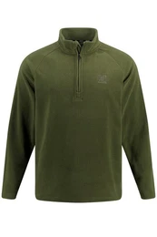 Sweatshirt Fleece-Pullover Outdoor Troyer Stehkragen