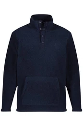 Sweatshirt Fleece-Troyer Skiwear Troyerkragen Langarm