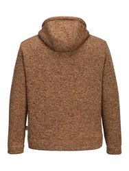 FirstB Strickfleecejacke Herren (1-St) Braun/Beige/Orange