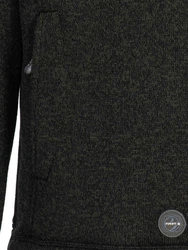 FirstB Strickfleecejacke Herren (1-St) Dunkelgrün/Dunkelgrau/Schwarz/Khaki