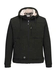 FirstB Strickfleecejacke Herren (1-St) Dunkelgrün/Dunkelgrau/Schwarz/Khaki