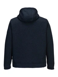 FirstB Strickfleecejacke Herren (1-St) Dunkelblau/Blau/Hellblau