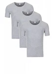 Yazubi Rundhalsshirt Basic Crew Neck Tee Grau/Hellgrau