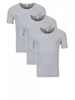 Yazubi Rundhalsshirt Basic Crew Neck Tee Grau/Hellgrau Yazubi Rundhalsshirt Basic Crew Neck Tee Grau/Hellgrau