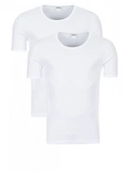 Yazubi Rundhalsshirt Basic Crew Neck Tee Weiß/Creme