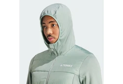adidas TERREX MULTI HYBRID INSULATED KAPUZENJACKE Grün/Hellgrün