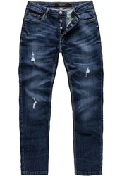 Amaci&Sons Straight-Jeans MEDFORD Dunkelblau/Blau