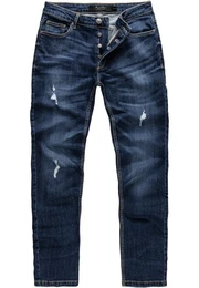 Straight-Jeans MEDFORD Destroyed Jeans Herren Regular Fit Destroyed Jeans