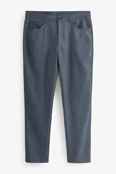 Next Strukturierte Chinohose Slim Fit Blau/Dunkelblau/Grau