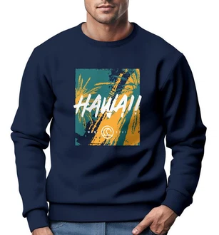 Neverless Sweatshirt Herren Hawaii Palme Fashion